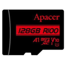 Карта пам'яті Apacer microSDXC 128GB UHS-I Class 10 + SD-адаптер (AP128GMCSX10UB-R)