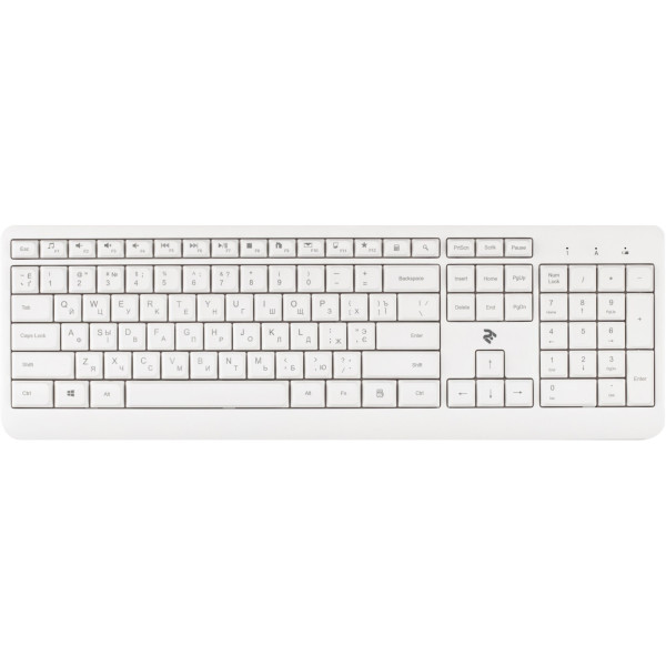 Клавіатура 2E KS220 WL Ukr White (2E-KS220WW)