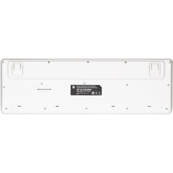 Клавіатура 2E KS220 WL Ukr White (2E-KS220WW)