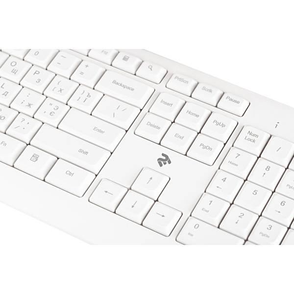 Клавіатура 2E KS220 WL Ukr White (2E-KS220WW)