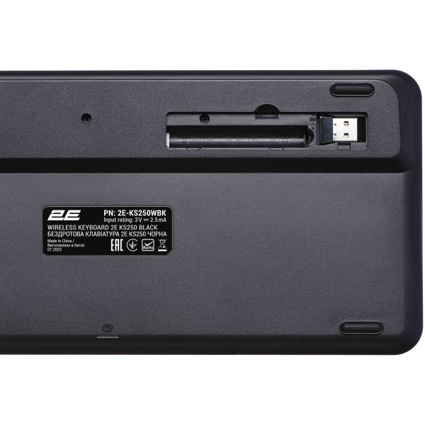 Клавиатура 2E KS250 WL BT Black (2E-KS250WBK_UA)