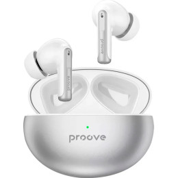 Bluetooth-гарнитура Proove Thunder Buds TWS with ANC Silver (TWTB00010006)