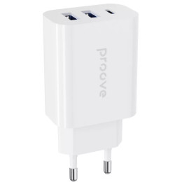 Сетевое зарядное устройство Proove Rapid 30W 2 USB + Type-C White (WCRP30210002) 2