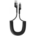 Кабель ArmorStandart AR17 Spiral USB to Type-C 2.4A 1m Black (ARM75390)