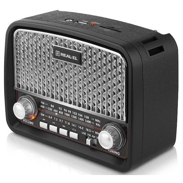 Радіоприймач REAL-EL X-520 Black (EL121800006)