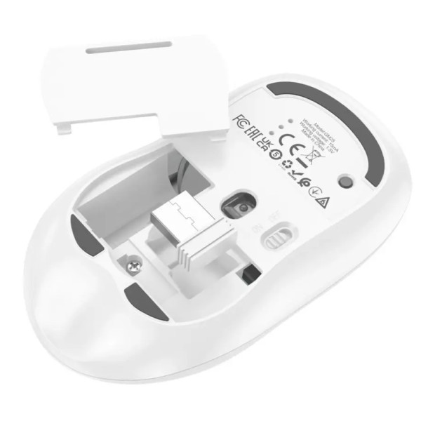 Мишка Hoco GM25 Royal dual-mode White