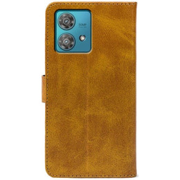 Чохол-книжка Crazy Horse Clasic для Motorola Edge 40 Neo Camel (Front) 2