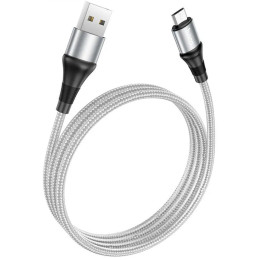 Кабель Hoco X50 Excellent USB to Micro 2.4A 1m Gray