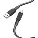 Кабель Hoco X69 Jaeger USB to Micro 2.4A 1m Black&White