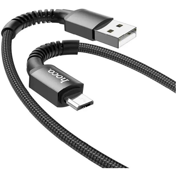 Кабель Hoco X71 Especial USB to Micro 2.4A 1m Black