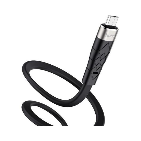 Кабель Hoco X53 Angel USB to Micro 3A 1m Black