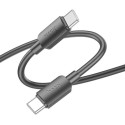 Кабель Hoco X96 Hyper Type-C to Type-C 60W 1m Black