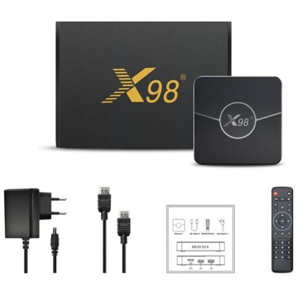ТВ-приставка Smart TV X98 Plus 4/32GB Black