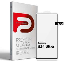 Защитное стекло ArmorStandart Pro для Samsung S24 Ultra S928 Black (ARM72438)