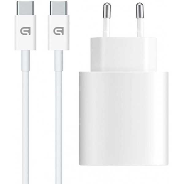 Сетевое зарядное устройство ArmorStandart AMHJ83 20W USB-C + cable Type-C to Type-C White (ARM77725)