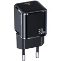 Мережевий зарядний пристрій Usams US-CC186 single USB-C PD3.0 30W 3A Black
