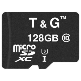 Карта пам'яті T&G microSDXC 128GB UHS-I U3 Class 10 + SD-adapter (TG-128GBSD10U3-01)