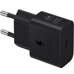 Мережевий зарядний пристрій Samsung 25W Travel Adapter + cable Type-C Black (EP-T2510XBEGEU)