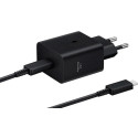 Мережевий зарядний пристрій Samsung Compact Power Adapter 45W Type-C + cable Type-C Black (EP-T4511XBEGEU)