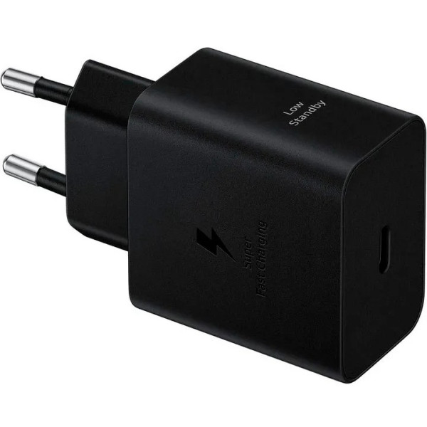 Мережевий зарядний пристрій Samsung Compact Power Adapter 45W Type-C + cable Type-C Black (EP-T4511XBEGEU)