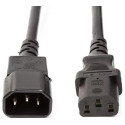 Кабель силовий Atcom PC-Monitor (перемичка) 0.75мм IEC C13-C14 1.8м Black (10118)