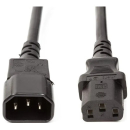Кабель силовий Atcom PC-Monitor (перемичка) 0.75мм IEC C13-C14 1.8м Black (10118)