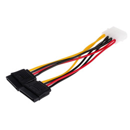 Кабель питания Atcom Molex-2Sata 0.2 м (16148)