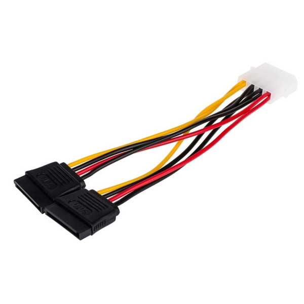 Кабель питания Atcom Molex-2Sata 0.2 м (16148)