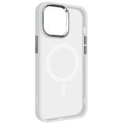 Чохол ArmorStandart Unit MagSafe для iPhone 15 Pro Max Matte Clear Silver (ARM69350)