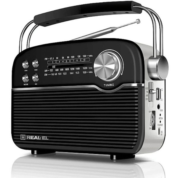 Радиоприемник REAL-EL X-545 Black (EL121800005)