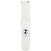 Ремешок Silicone для Samsung Watch Active/Galaxy S4 42mm/Gear S2/Xiaomi Amazfit (20mm) White