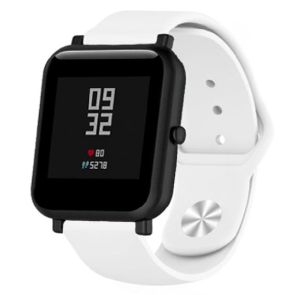 Ремінець Silicone для Samsung Watch Active/Galaxy S4 42mm/Gear S2/Xiaomi Amazfit (20mm) White