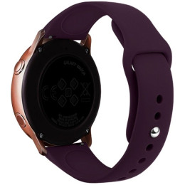 Ремінець Silicone для Samsung Watch Active/Galaxy S4 42mm/Gear S2/Xiaomi Amazfit (20mm) Purple 2