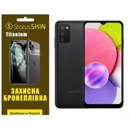 Поліуретанова плівка StatusSKIN Titanium для Samsung A03s A037 Глянцева