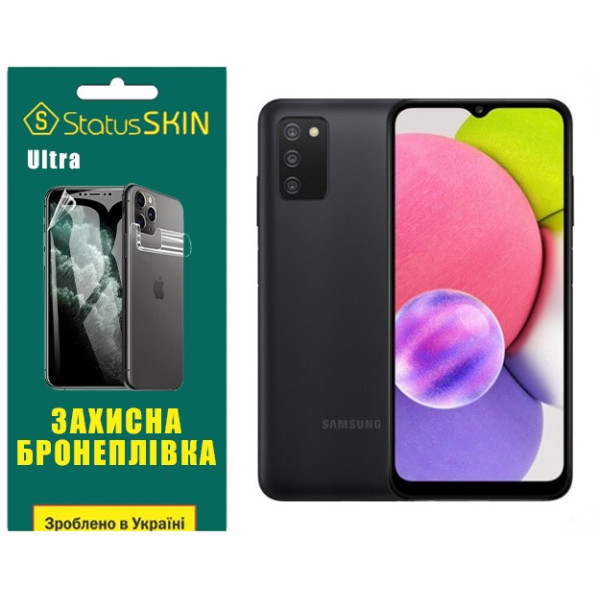 Поліуретанова плівка StatusSKIN Ultra для Samsung A03s A037 Глянцева
