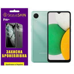 Поліуретанова плівка StatusSKIN Pro+ для Samsung A03 Core A032F Глянцева