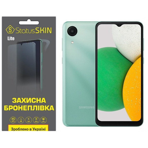 Поліуретанова плівка StatusSKIN Lite для Samsung A03 Core A032F Глянцева