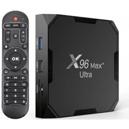 ТВ-приставка Smart TV X96 MAX+ Ultra 4/32GB Android TV (905x4) Black