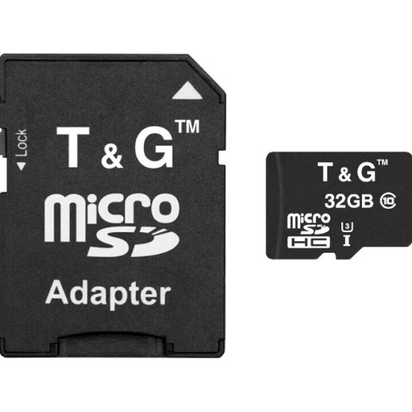 Карта памяти T&G microSDHC 32GB UHS-I U3 Class 10 + SD-adapter (TG-32GBSD10U3-01)