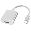 Адаптер Foxconn Type-C to HDMI для подключения монитора Silver