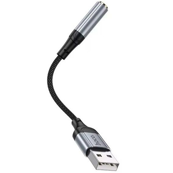 Адаптер Hoco LS36 USB-A to 3.5mm Black