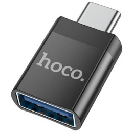 Адаптер Hoco UA17 Type-C male to USB female OTG USB3.0 Black