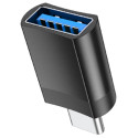 Адаптер Hoco UA17 Type-C male to USB female OTG USB3.0 Black