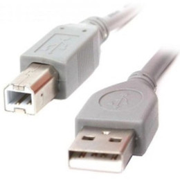 Кабель для принтера Cablexpert USB to USB Type-B V 2.0 (M/M) AM/BM 1.8 м Сірий (CCP-USB2-AMBM-6G) 2