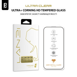 Защитное стекло Lanbi Ultra+ Corning Glass для iPhone 15 Pro Black