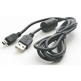 Кабель Atcom USB - mini USB V 2.0 (M/M) (5 pin) ферит 0.8 м Черный (3793)