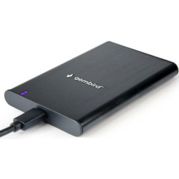 Зовнішня кишеня Gembird SATA HDD 2.5 USB 3.1 алюміній Black (EE2-U3S-6)