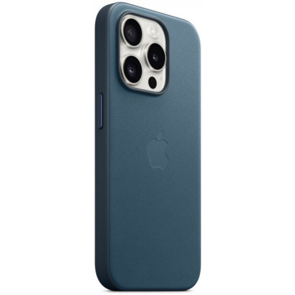 Чохол FineWoven Case with MagSafe Original для iPhone 15 Pro Max (OEM) Pacific Blue