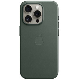 Чохол FineWoven Case with MagSafe Original для iPhone 15 Pro Max (OEM) Evergreen