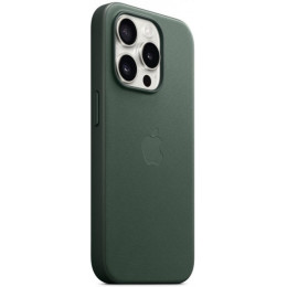 Чохол FineWoven Case with MagSafe Original для iPhone 15 Pro Max (OEM) Evergreen 2